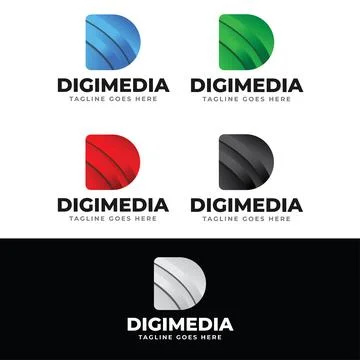 Letter D Logo Stock-Illustration