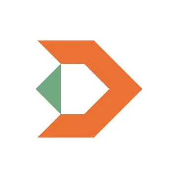 Letter D logo Stock Illustration