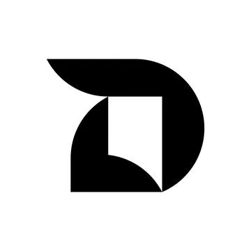 Letter D logo Stock Illustration