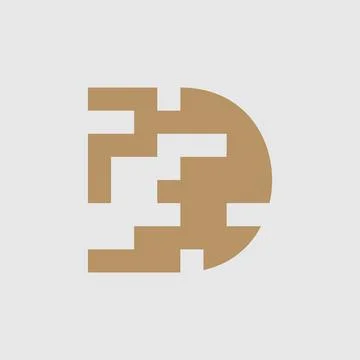 Letter D logo Stock Illustration