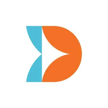 Letter D logo Stock Illustration