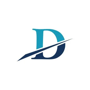Letter D Logo Template vector icon design Stock Illustration