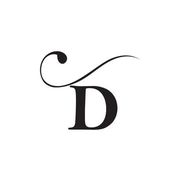 Letter D Logo Template vector icon design Stock Illustration