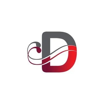 Letter D Logo Template vector icon design Stock Illustration