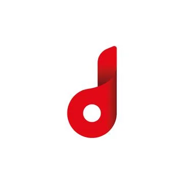 The letter D in the origami style. Vector symbol Stock Illustration