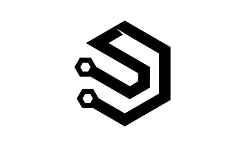 Letter D S Modern Stock-Illustration