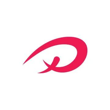 Letter d simple flame design logo Stock Illustration