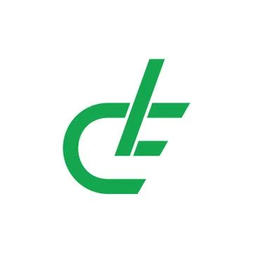 Letter d simple motion geometric line logo vector Stock Illustration