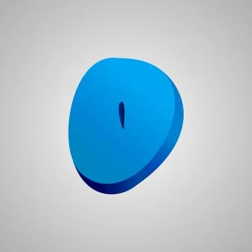 Letter D. Vector comic style font. EPS10 Stock Illustration