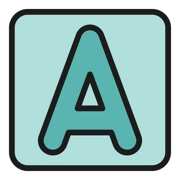 Letter design icon vector flat Stockillustratie