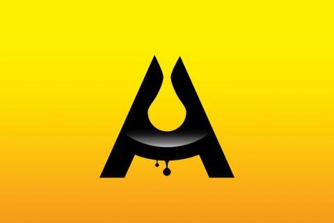 The Letter A Design Stock Illustration