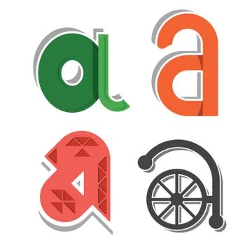 Letter A design vector Stock Illustration