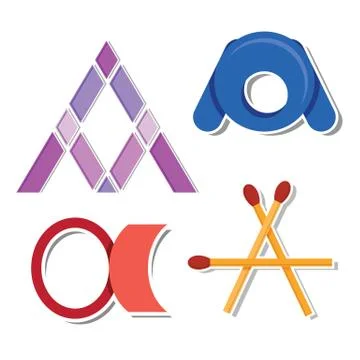 Letter A design vector Stock Illustration