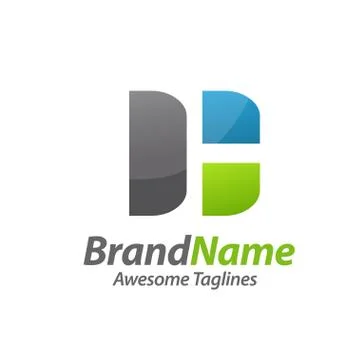 Letter DH logo Stock Illustration