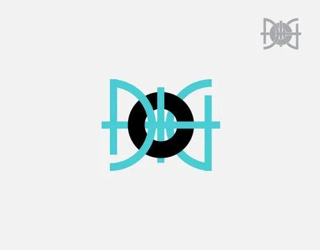 Letter D,O and G logotype on white background in vector illustration Stock Illustration