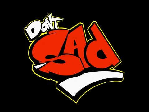 Letter dont sad Stock Illustration