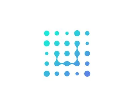 Letter Dot Icon Logo Design Element (10) Free Stock Illustration