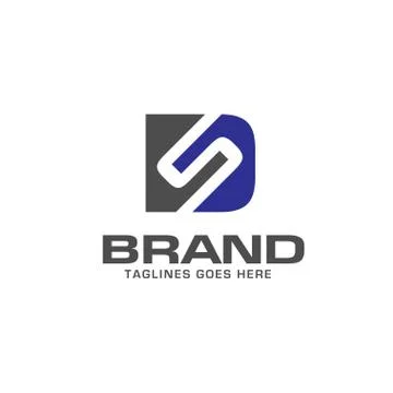 Letter DS logo design vector Stock Illustration