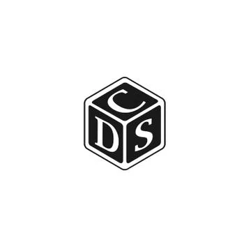 Letter DSC, DCS, CSD, CDS logo vector Stock Illustration