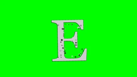 Letter Dynamic on Chroma Key for Compositing Stock Footage 336892792