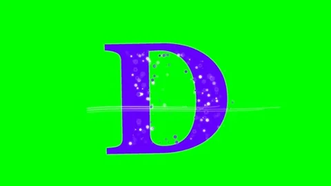 Letter Dynamic on Chroma Key for Compositing Video stock 336892914