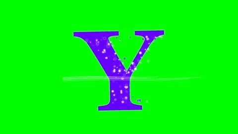 Letter Dynamic on Chroma Key for Compositing Video stock 336892945