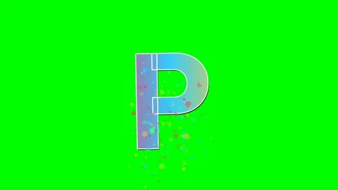 Letter Dynamic on Chroma Key for Compositing Stock Footage 336898838