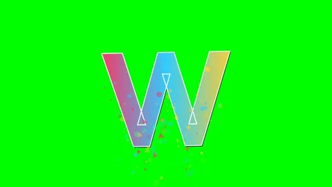 Letter Dynamic on Chroma Key for Compositing Stock Footage 336898859