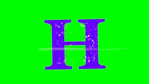 Letter Dynamic - Chroma Key Green Screen Footage Video stock 336892921