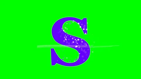 Letter Dynamic - Chroma Key Green Screen Footage Video stock 336892935