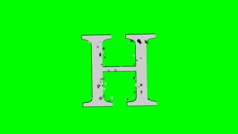 Letter Dynamic on Green Screen Chroma Key Background 動画素材 336892798
