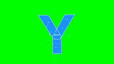 Letter Dynamic on Green Screen Chroma Key Background 動画素材 336892863