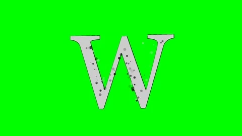 Letter Dynamic Isolated Green Screen Stock Video Video stock 336892820