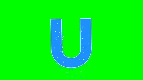 Letter Dynamic Isolated Green Screen Stock Video Video stock 336892859