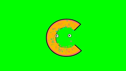Letter Dynamic Isolated Green Screen Stock Video Stockbeeldmateriaal 336892878