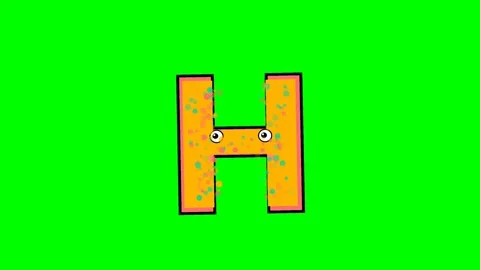 Letter Dynamic Isolated Green Screen Stock Video Video stock 336892883