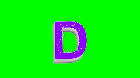 Letter Dynamic Isolated Green Screen Stock Video Stock Footage 336898980