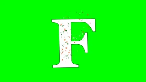 Letter Dynamic Isolated Green Screen Stock Video Stock Footage 336899111