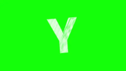 Letter Dynamic Isolated Green Screen Stock Video Stock Footage 341330650