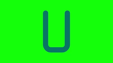 Letter Dynamic Isolated Green Screen Stock Video Video stock 341587158
