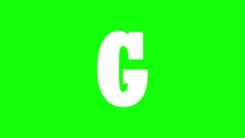 Letter Dynamic with Logo Isolated Green Screen Stock Video Stock Footage 341330670