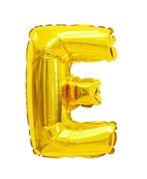 Letter e from a balloon Stock Photos
