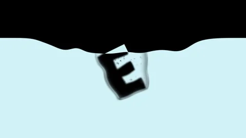 Letter E Dropped intro Water. Letter E Falling intro Water Stock Footage 259372813