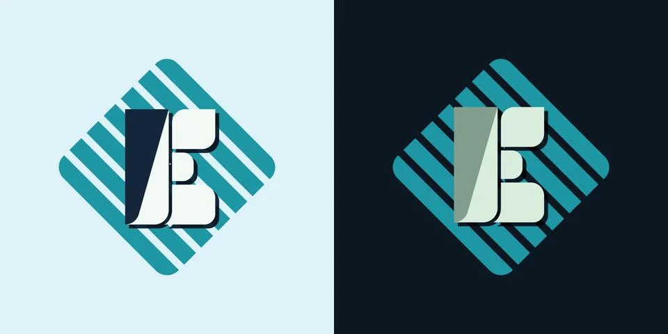 Letter E emblem Stock Illustration