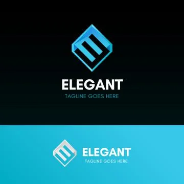 Letter E Finance Logo Stock Illustration