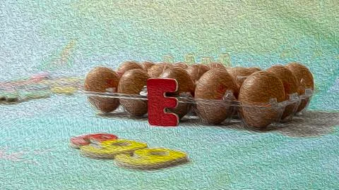 Letter E Stock Illustration