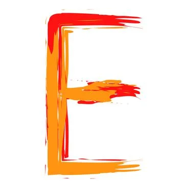 Letter E Stock Illustration