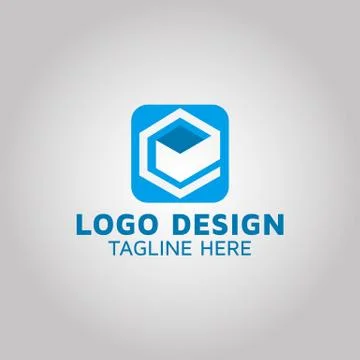 Letter E initial E logo design idea Stock Illustration