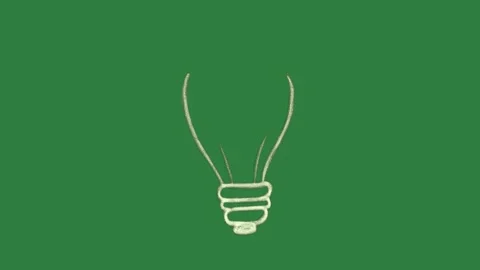 The letter e light bulb cartoonish figure Stock Footage 335978694