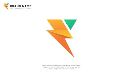 Letter E lightning energy Stock-Illustration